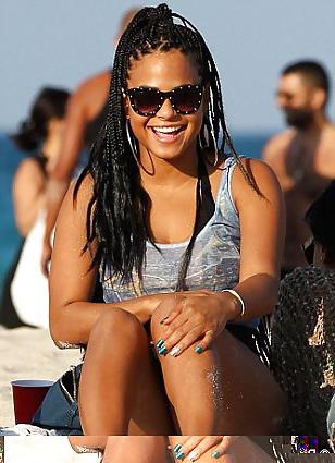 8P Chrstina milian - goodies on the beach