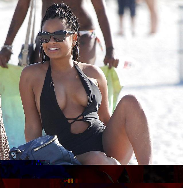 8P Chrstina milian - goodies on the beach
