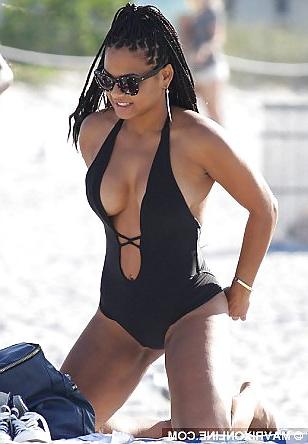 8P Chrstina milian - goodies on the beach