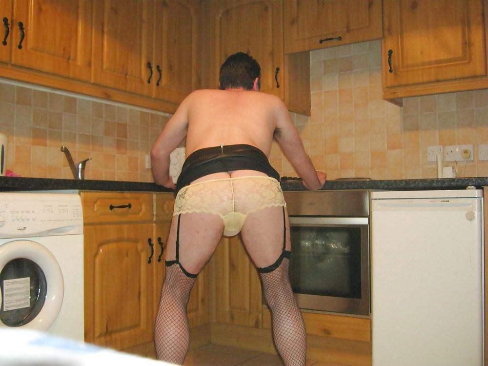 7P Wearing some various colours of see through panties.