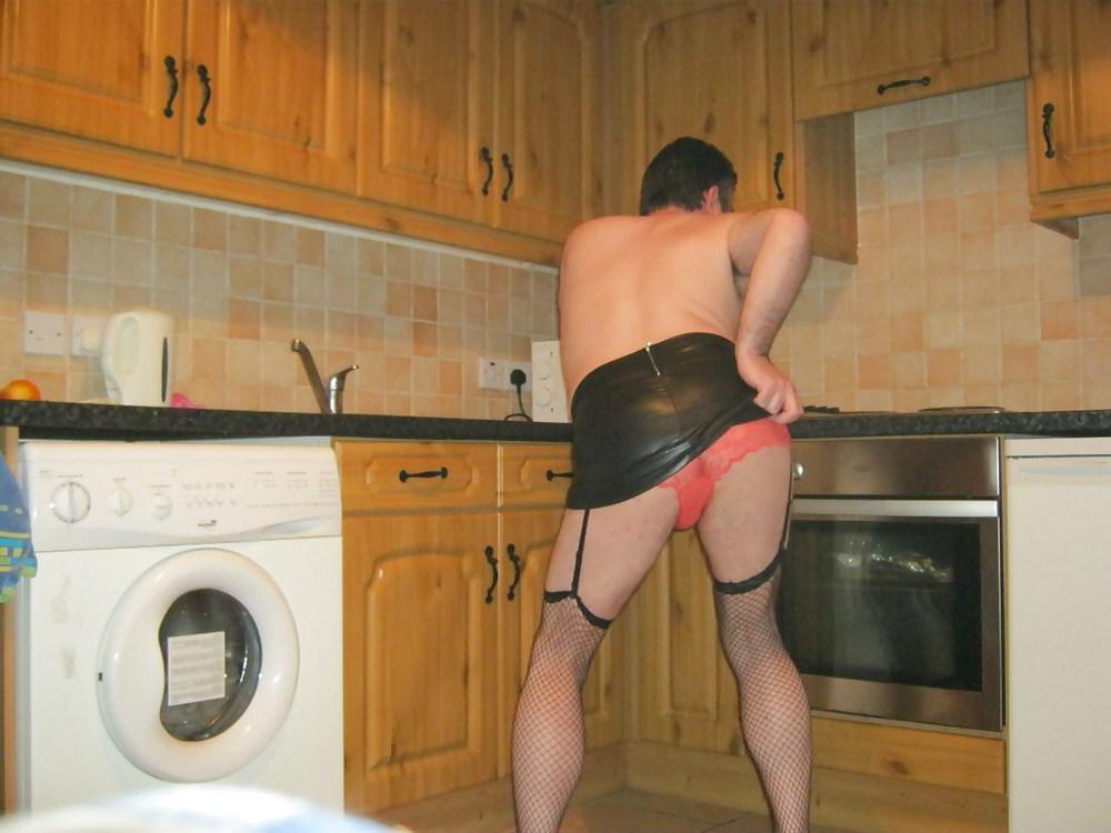 7P Wearing some various colours of see through panties.