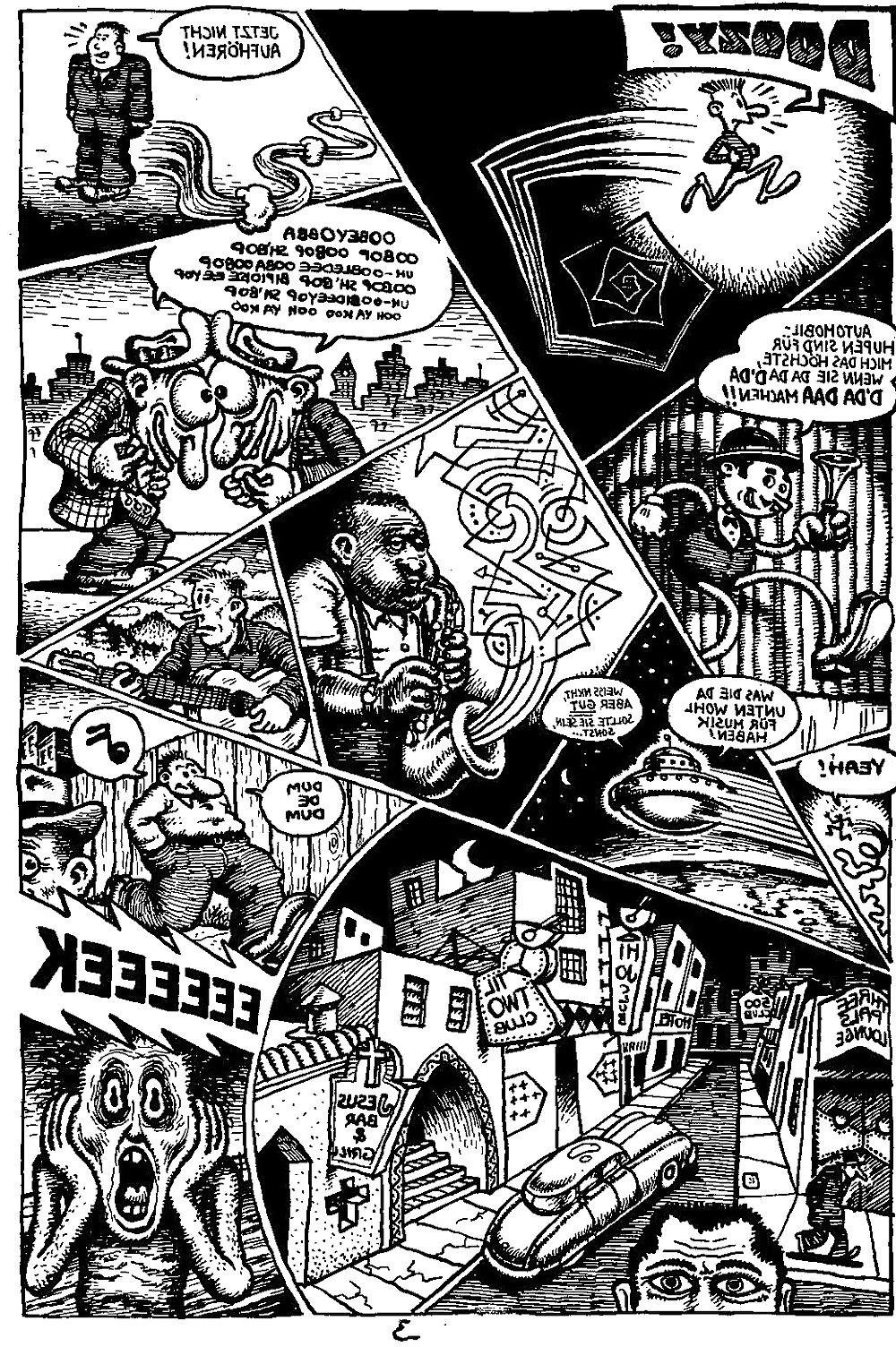 8P Crumb kubistic comic by jedman