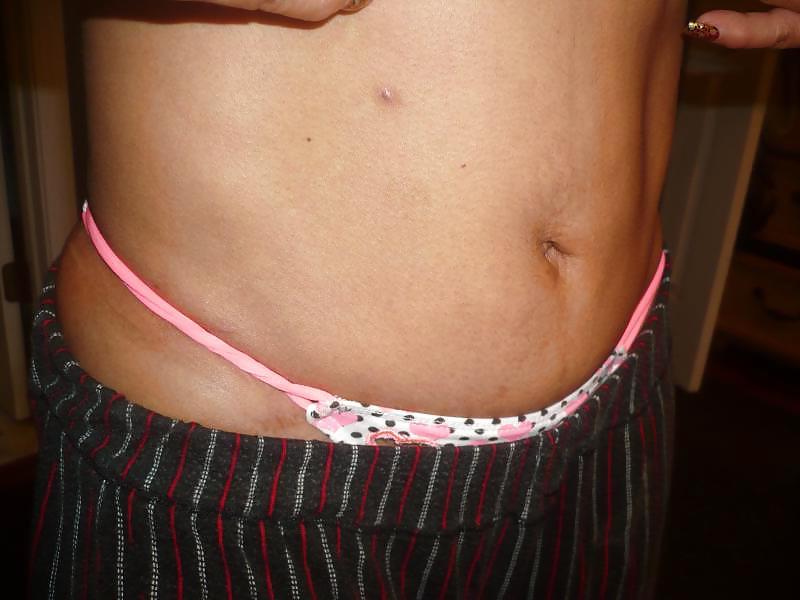 18P Blue Sports Bra & Big Sagging Tits