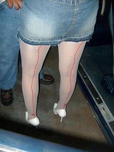 9P Milf latina heels and hose