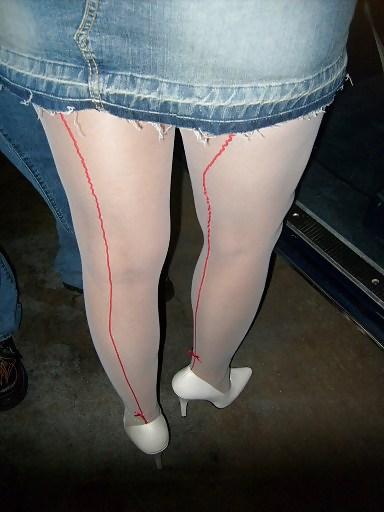 9P Milf latina heels and hose