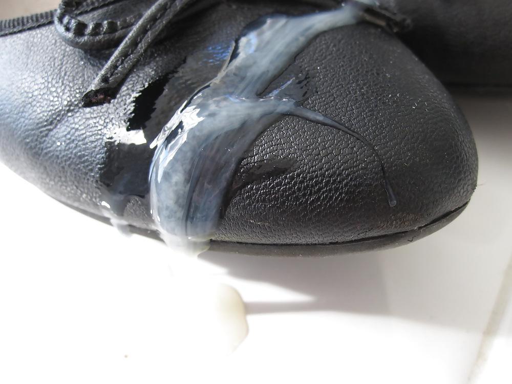 5P Black Flat Shoes Cummed