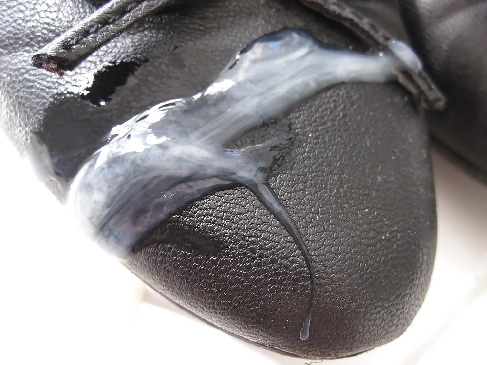 5P Black Flat Shoes Cummed