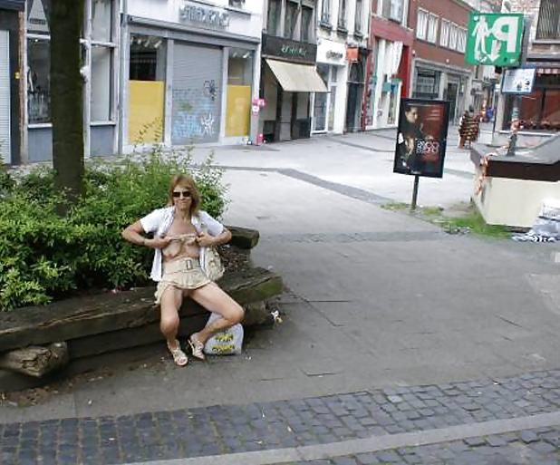 25P Sluts upskirt and nude on benches 7