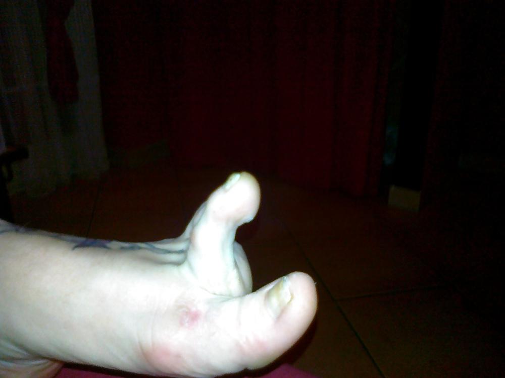 10P Karina 's Feet - Foot model spreads long flexible toes