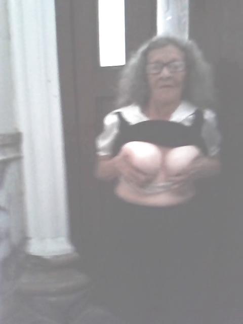 11P Very old granny tits