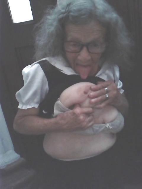 11P Very old granny tits