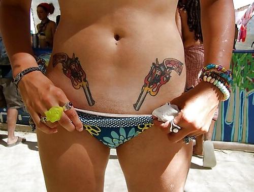 14P The Beauty of Amateur Pussy Tattoo