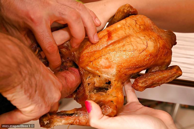 14P Cock and food
