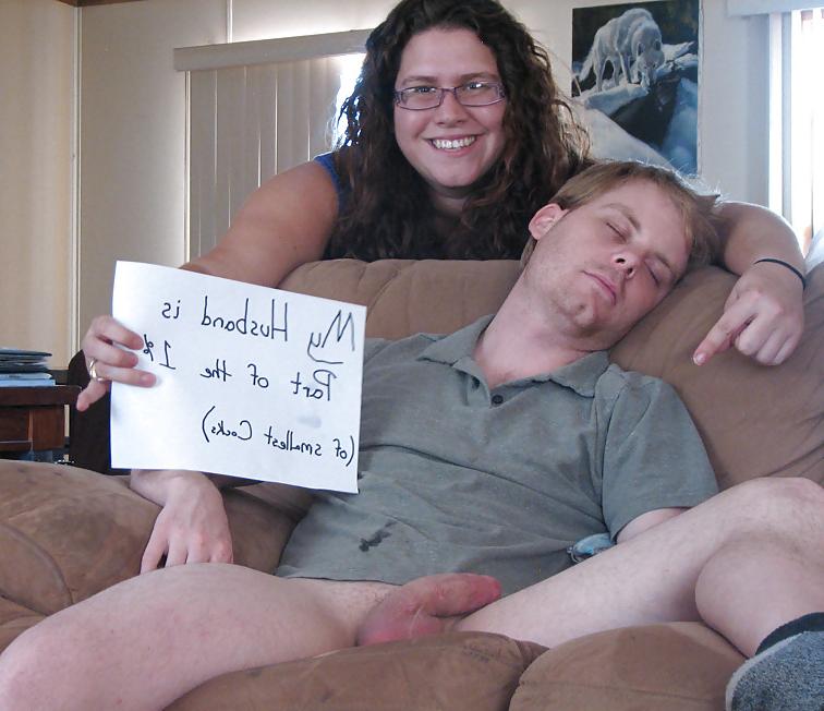 6P White Wife Humiliates White Husband and His Tiny Cock!