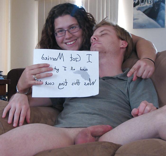 6P White Wife Humiliates White Husband and His Tiny Cock!