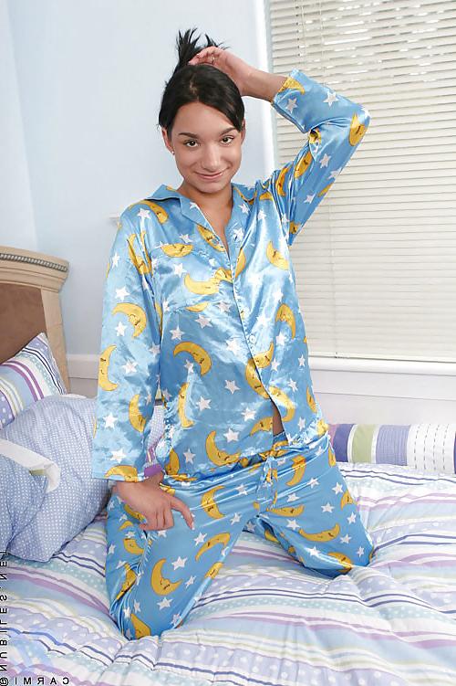 25P Blue Satin Pyjamas