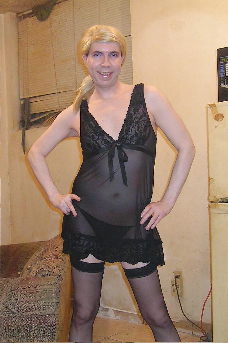 21P Tranny lily annie: see through nightie