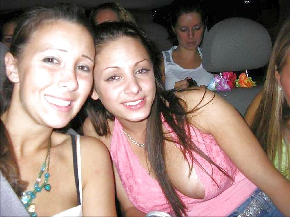 6P The Beauty of Amateur Braless and See Through