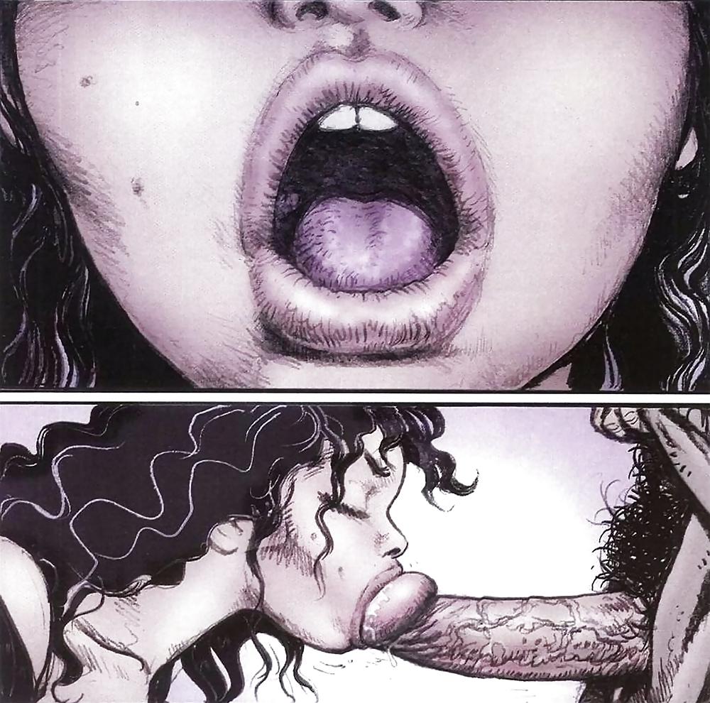 25P Drawn Hits - Toon Tits: Deepthroat Strangle