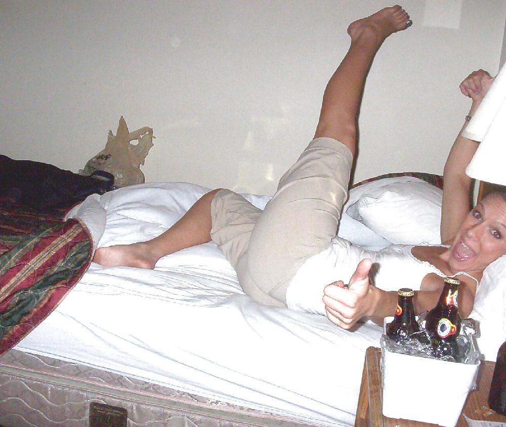 25P Brunette Sexy College Friend Partying