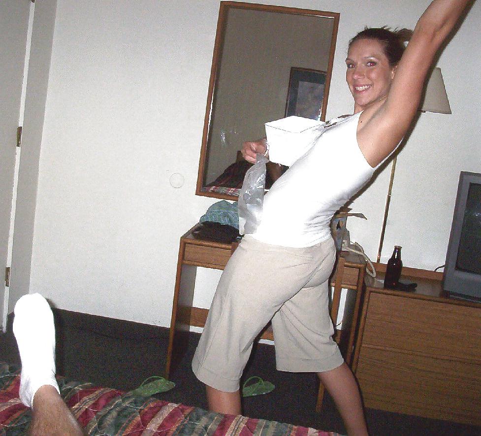 25P Brunette Sexy College Friend Partying