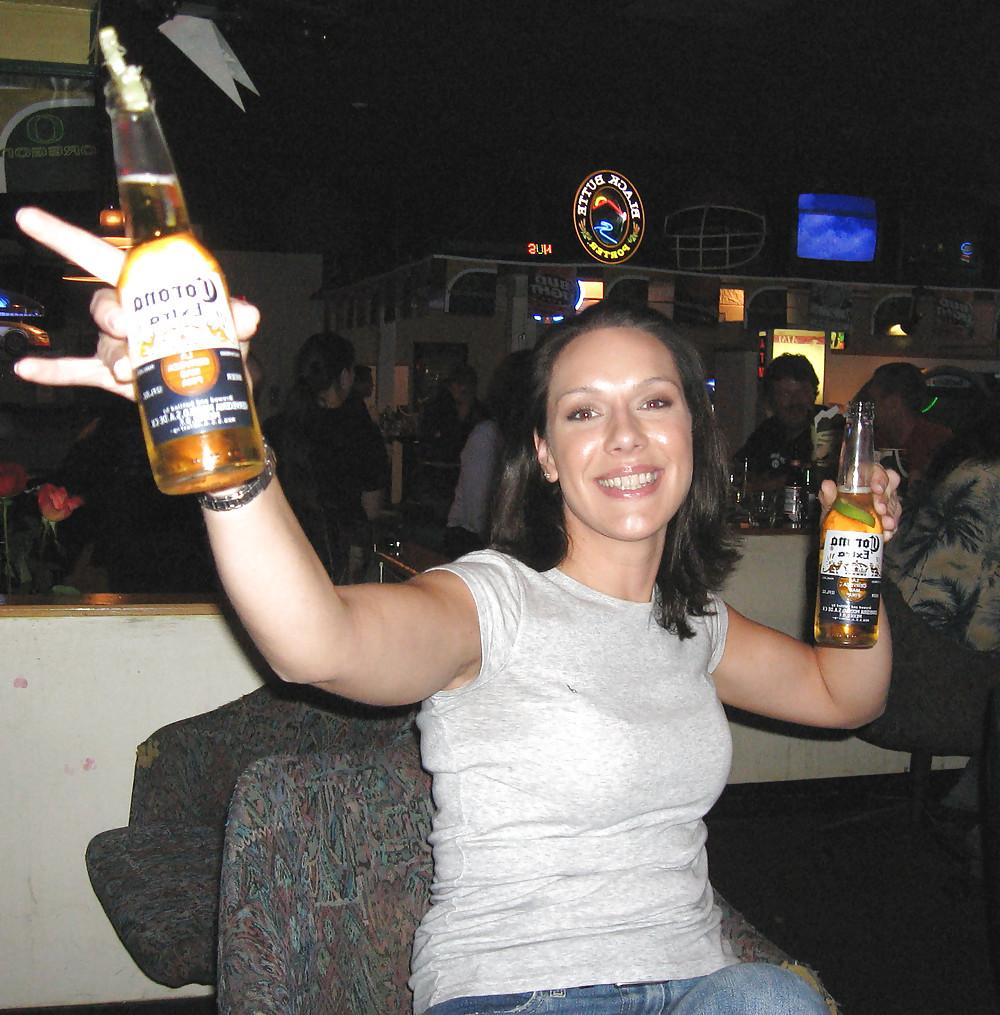 25P Brunette Sexy College Friend Partying