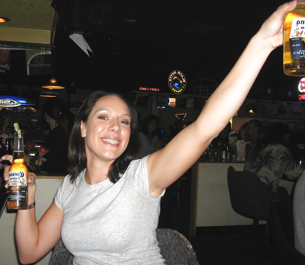25P Brunette Sexy College Friend Partying