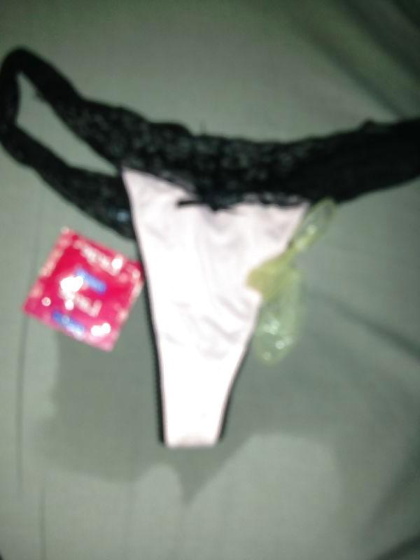 4P My wet thong and used condom from sex, sold to shanie