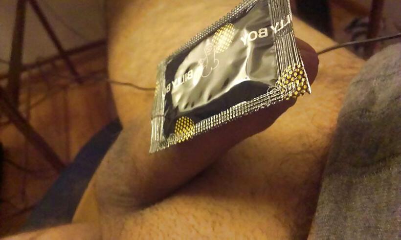 18P Small cock cum in condom