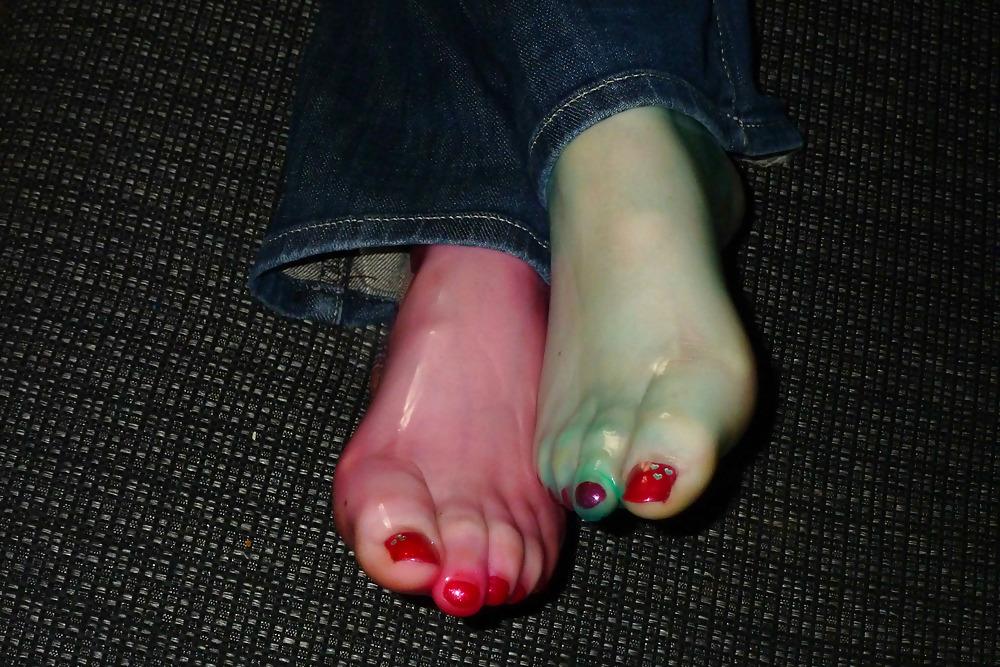 25P Ready for footjob - safer footjob condom feet