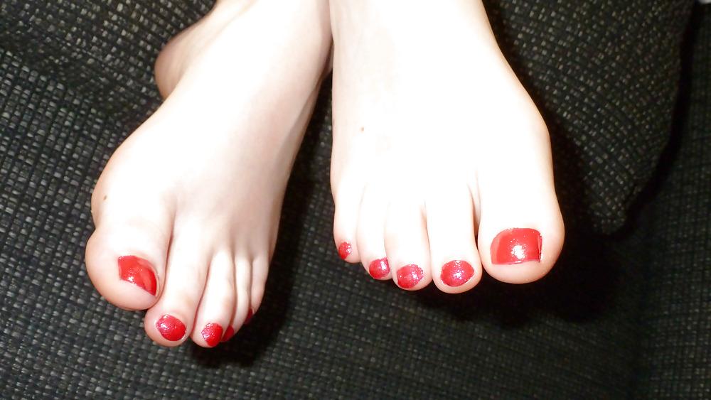 25P Ready for footjob - safer footjob condom feet