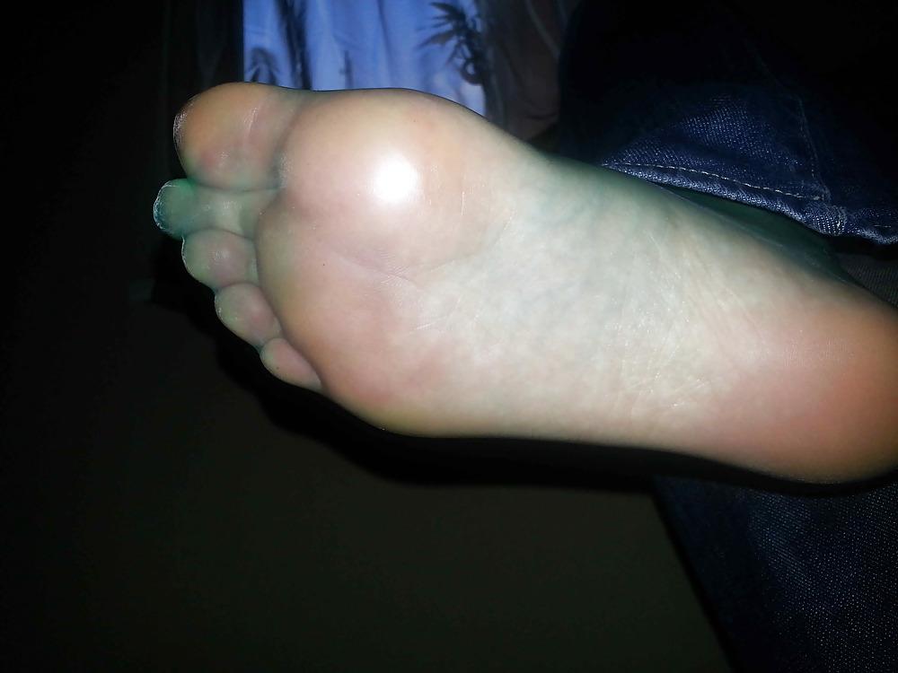 25P Ready for footjob - safer footjob condom feet