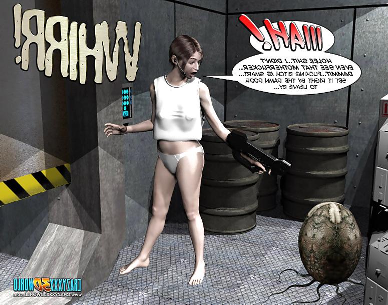25P 3D Comic: Spermaliens 1. Part 2