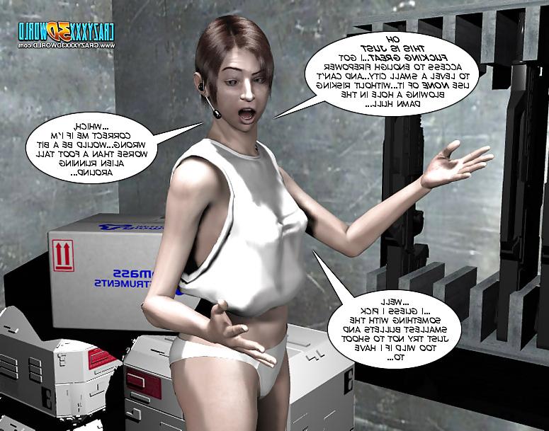 25P 3D Comic: Spermaliens 1. Part 2