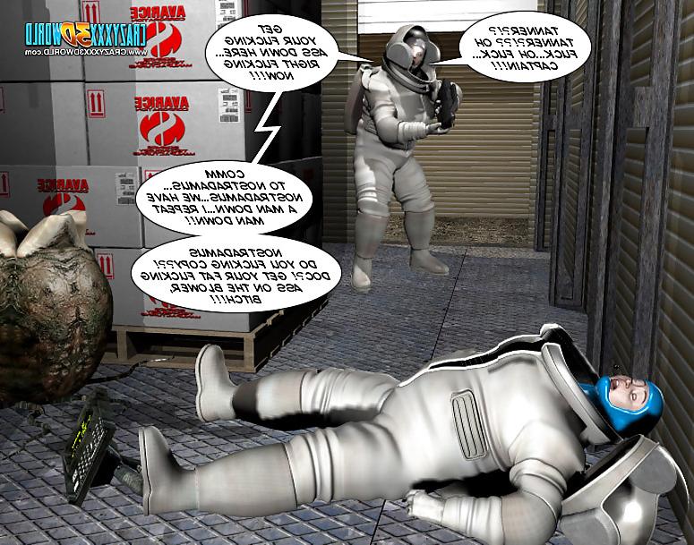 25P 3D Comic: Spermaliens 1. Part 1