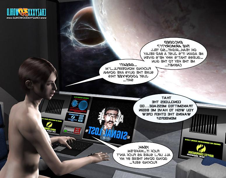 25P 3D Comic: Spermaliens 1. Part 1
