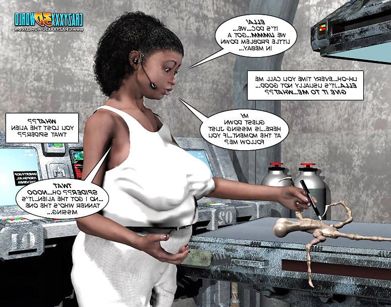 25P 3D Comic: Spermaliens 1. Part 1
