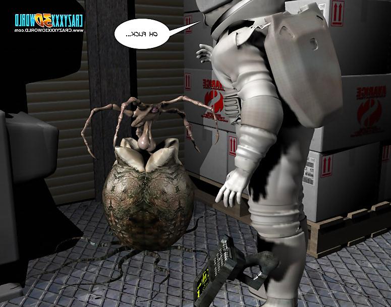 25P 3D Comic: Spermaliens 1. Part 1