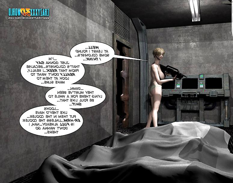 25P 3D Comic: Spermaliens 1. Part 1