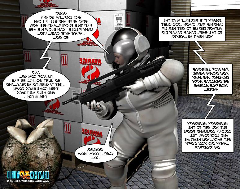 25P 3D Comic: Spermaliens 1. Part 1