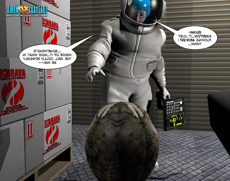 25P 3D Comic: Spermaliens 1. Part 1