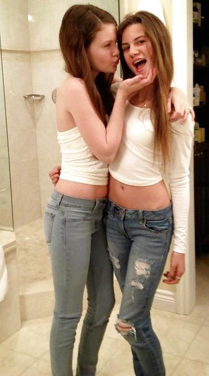 16P Teen lesbians kiss 