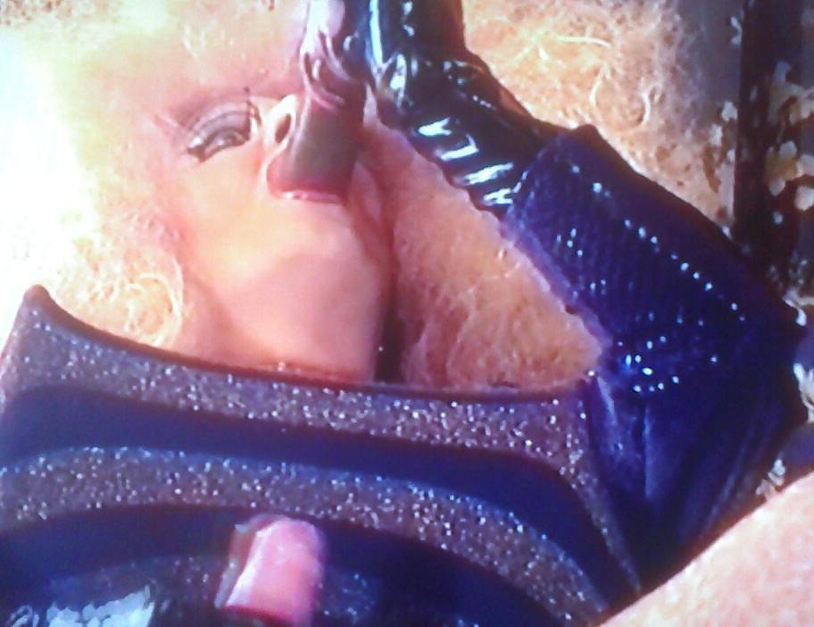 8P Drag makeup, huge nips and full condom