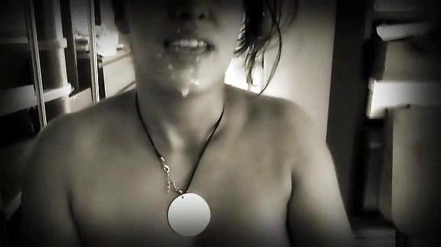 15P Huge cum load on her face and mouth