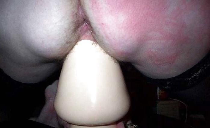 18P Self spanking and big dildo