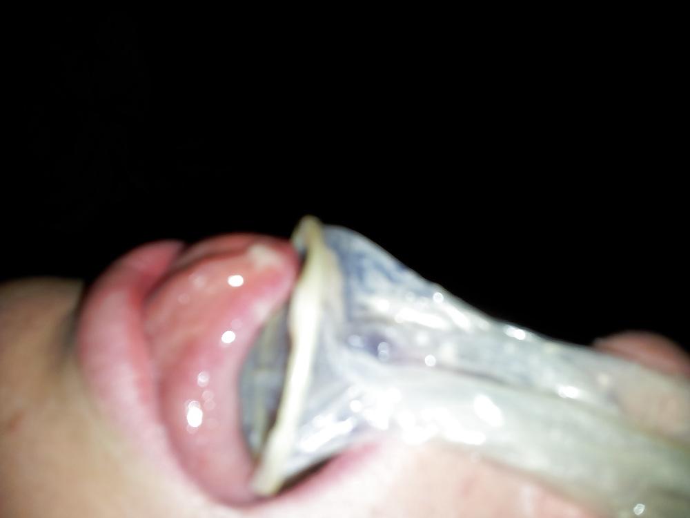24P Cum in condom 