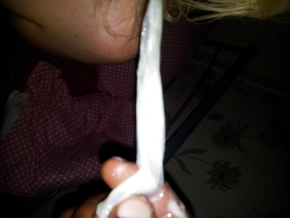 24P Cum in condom 