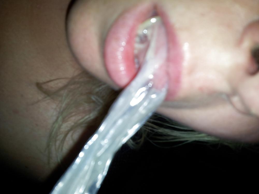 24P Cum in condom 