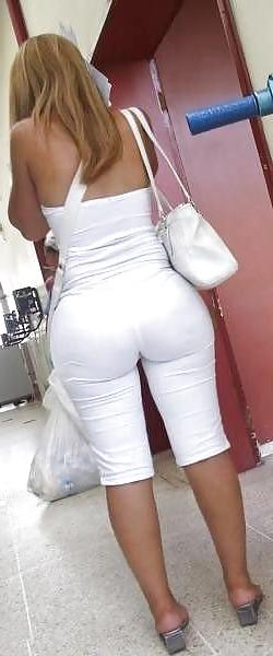 25P Wives In Tight And See Thru White Pants 