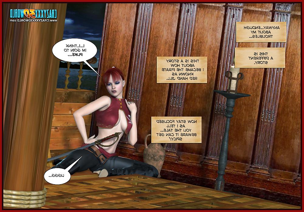 25P 3D Comic: Red Hand Jill 1